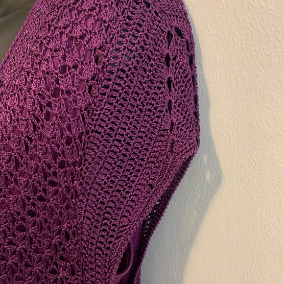 90s Crochet V-Neck Top - Picture 5 of 15